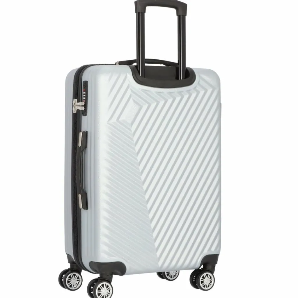 Hot mano Don Carlo 4-Rollen Trolley 67 cm silber