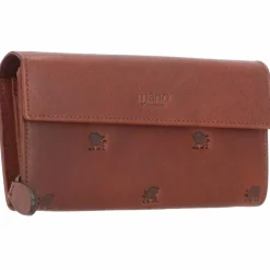 Online mano Don Leon Geldbörse Leder 18,5 cm mittelbraun