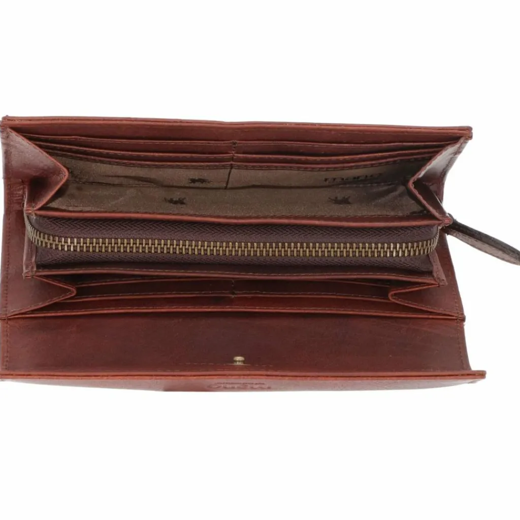 Online mano Don Leon Geldbörse Leder 18,5 cm mittelbraun