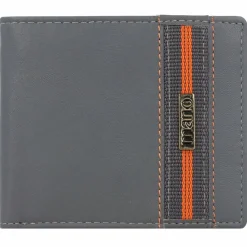 mano Don Leonardo Geldbörse RFID Leder 11 cm grau