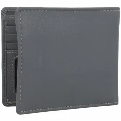 mano Don Leonardo Geldbörse RFID Leder 11 cm grau