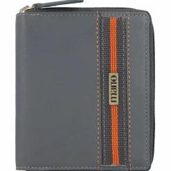 Sale mano Don Leonardo Geldbörse RFID Leder 10 cm grau