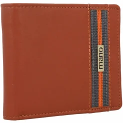 mano Herrengeldbörsen Querformat<Don Leonardo Geldbörse RFID Leder 11,5 cm cognac