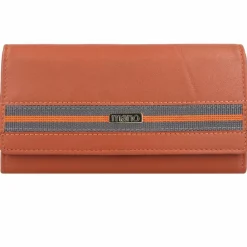 mano Damengeldbörsen Querformat<Don Leonardo Geldbörse RFID Leder 18 cm cognac