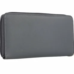 mano Damengeldbörsen Querformat<Don Leonardo Geldbörse RFID Leder 18 cm grau
