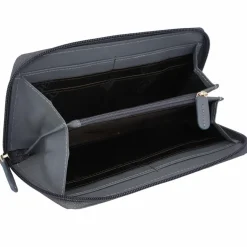 mano Damengeldbörsen Querformat<Don Leonardo Geldbörse RFID Leder 18 cm grau