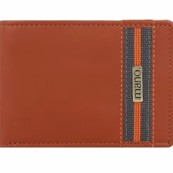 Outlet mano Don Leonardo Geldbörse RFID Leder 12 cm cognac