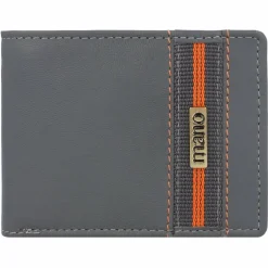Outlet mano Don Leonardo Geldbörse RFID Leder 10 cm grau
