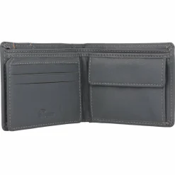 Outlet mano Don Leonardo Geldbörse RFID Leder 10 cm grau