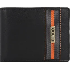 mano Herrengeldbörsen Querformat<Don Leonardo Geldbörse RFID Leder 10 cm schwarz