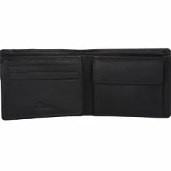 mano Herrengeldbörsen Querformat<Don Leonardo Geldbörse RFID Leder 10 cm schwarz