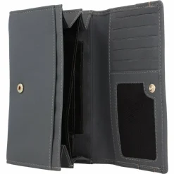 mano Damengeldbörsen Querformat<Don Leonardo Geldbörse RFID Leder 16 cm grau