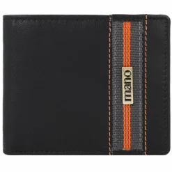 mano Herrengeldbörsen Querformat<Don Leonardo Geldbörse RFID Leder 11 cm schwarz