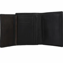 Outlet mano Don Leonardo Geldbörse RFID Leder 12,5 cm schwarz