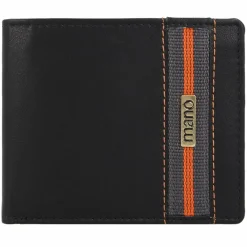 Online mano Don Leonardo Geldbörse RFID Leder 11,5 cm schwarz