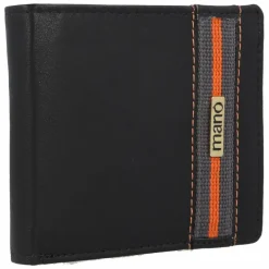 Online mano Don Leonardo Geldbörse RFID Leder 11,5 cm schwarz