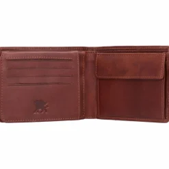 New mano Don Luca Geldbörse Leder 12 cm cognac