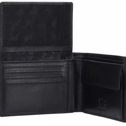 mano Herrengeldbörsen Querformat<Don Marco Geldbörse RFID Leder 12 cm schwarz