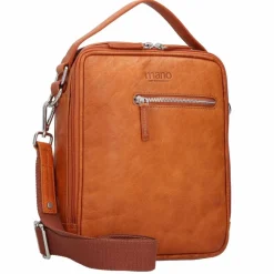 Online mano Don Pietro Handtasche Leder 25 cm cognac