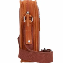 mano Umhängetaschen<Don Pietro Umhängetasche Leder 22,5 cm cognac