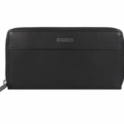 mano Damengeldbörsen Querformat<Don Romeo Geldbörse RFID Leder 18 cm schwarz
