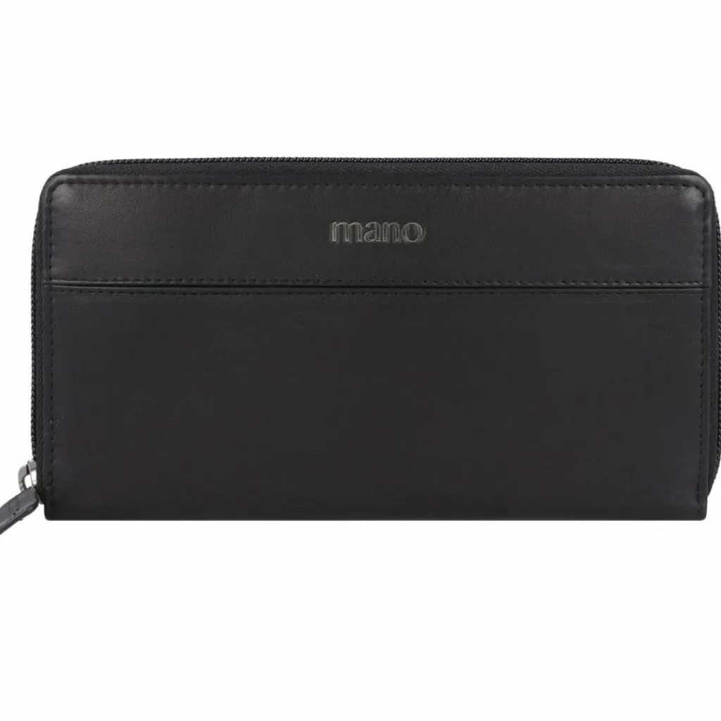 mano Damengeldbörsen Querformat<Don Romeo Geldbörse RFID Leder 18 cm schwarz