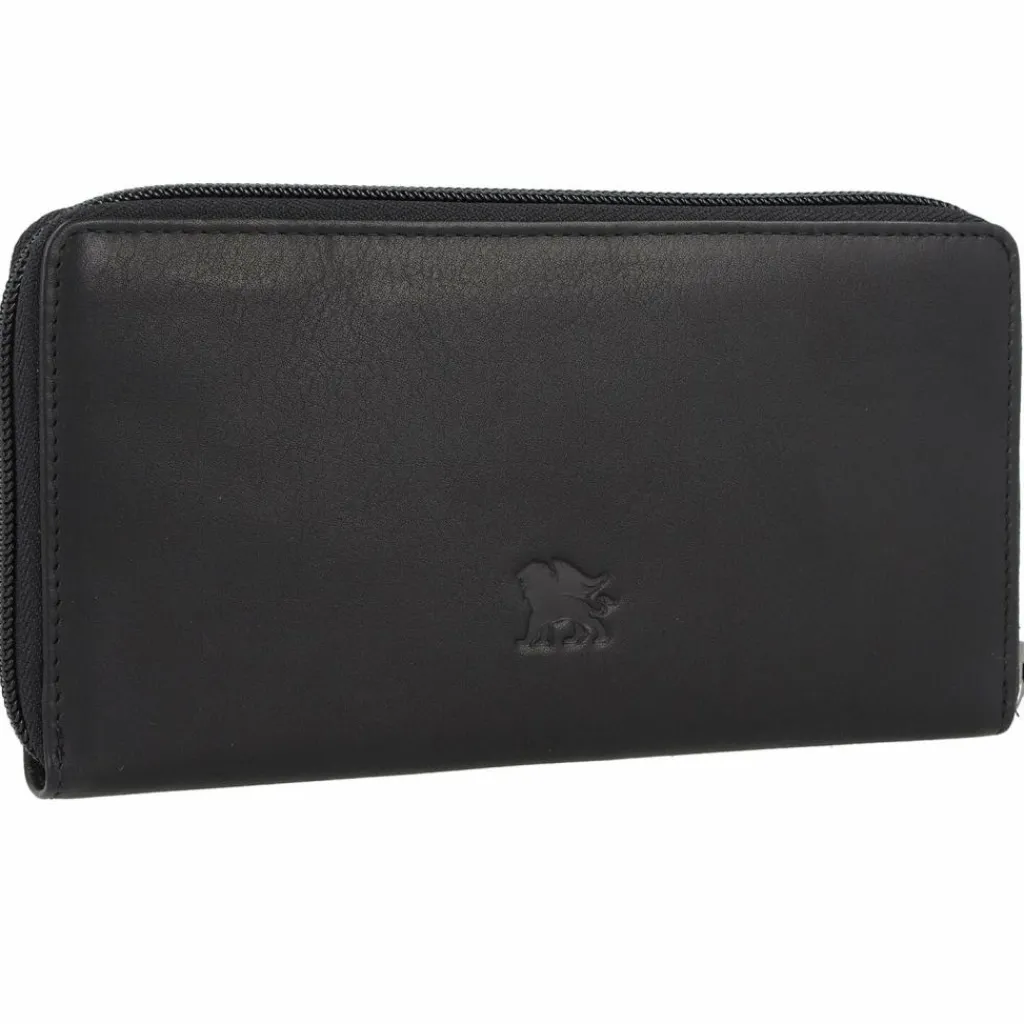 mano Damengeldbörsen Querformat<Don Romeo Geldbörse RFID Leder 18 cm schwarz