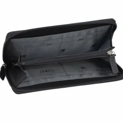 mano Damengeldbörsen Querformat<Don Romeo Geldbörse RFID Leder 18 cm schwarz