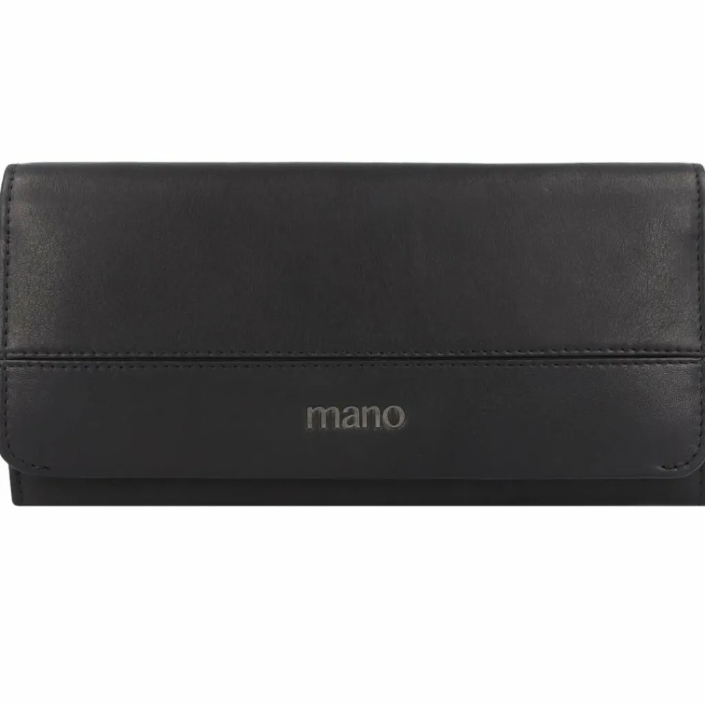 mano Damengeldbörsen Querformat<Don Romeo Geldbörse RFID Leder 18 cm schwarz