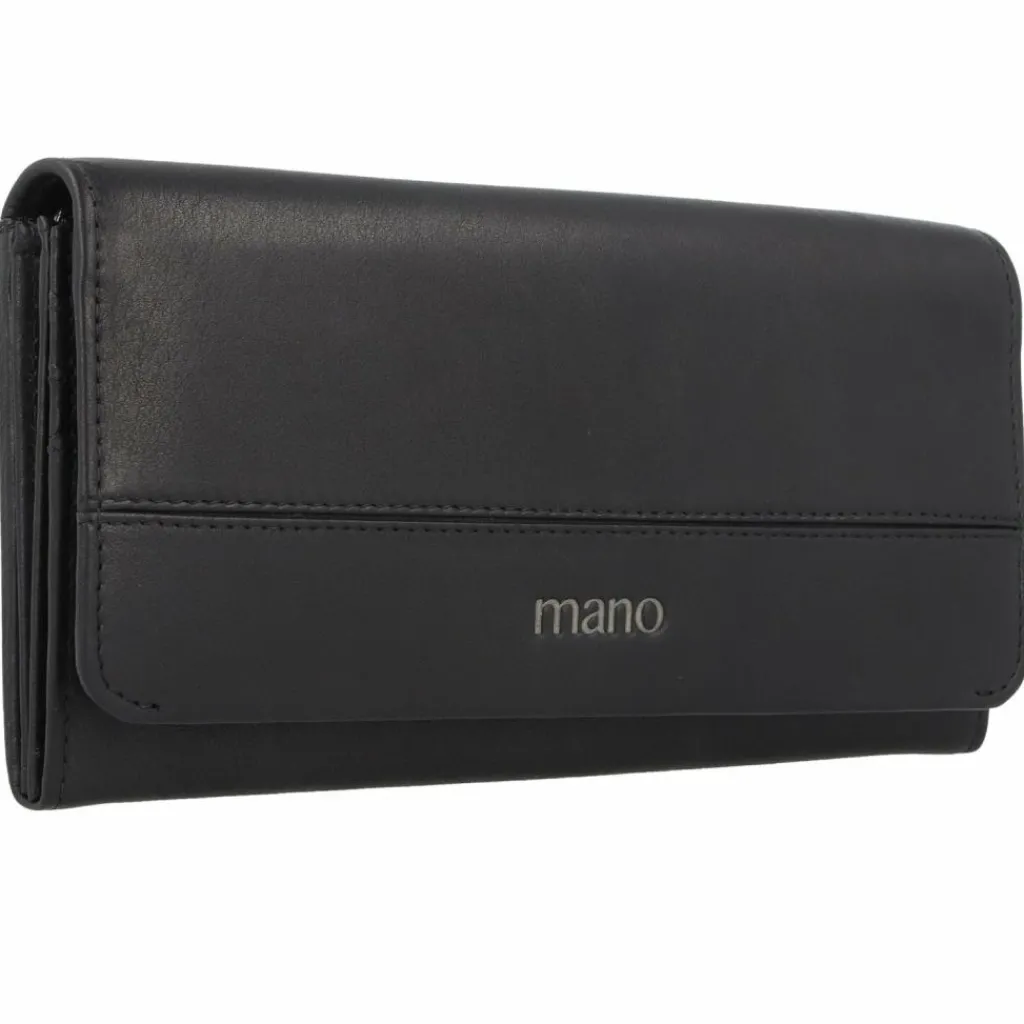 mano Damengeldbörsen Querformat<Don Romeo Geldbörse RFID Leder 18 cm schwarz