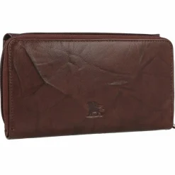 mano Damengeldbörsen Querformat<Donna Aurona Geldbörse RFID Leder 18 cm dunkelbraun