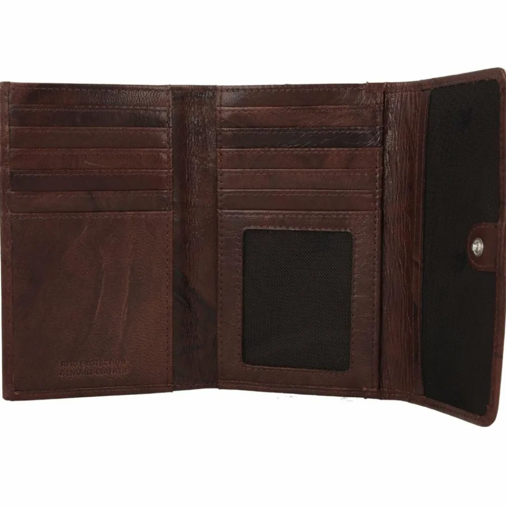 Damen mano Donna Aurona Geldbörse RFID Leder 14,5 cm