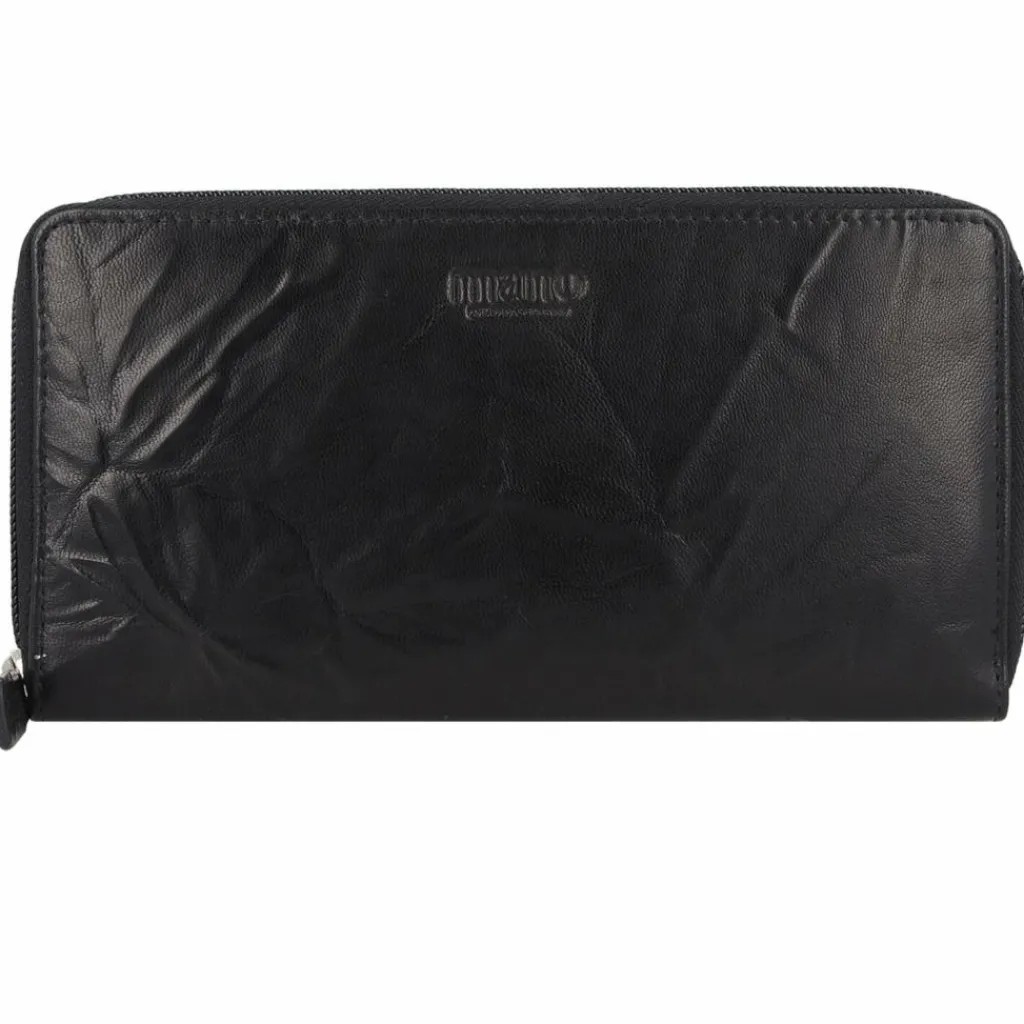 mano Damengeldbörsen Querformat<Donna Aurona Geldbörse RFID Leder 19 cm schwarz