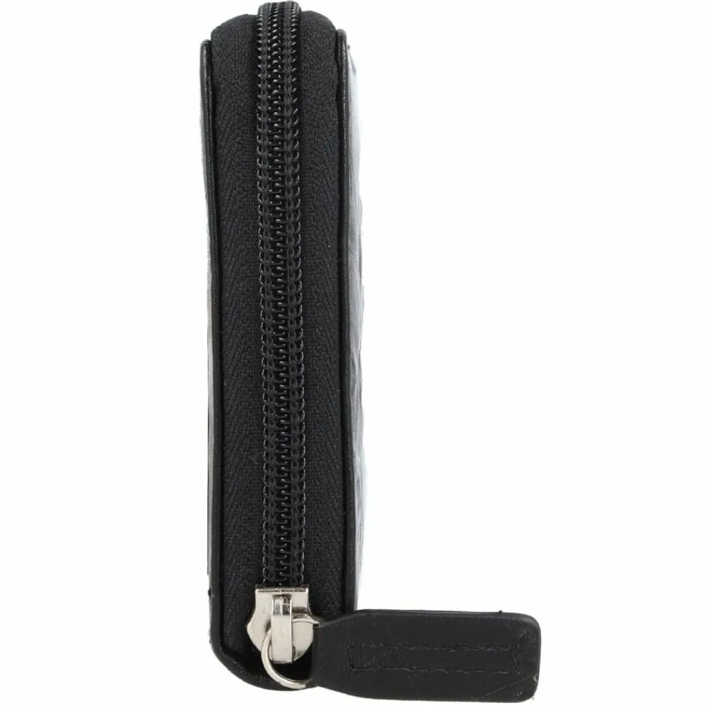 mano Damengeldbörsen Querformat<Donna Aurona Geldbörse RFID Leder 19 cm schwarz