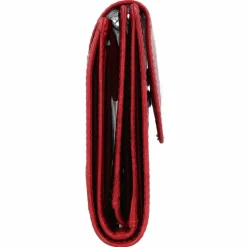 mano Damengeldbörsen Querformat<Donna Aurona Geldbörse RFID Leder 14 cm rot
