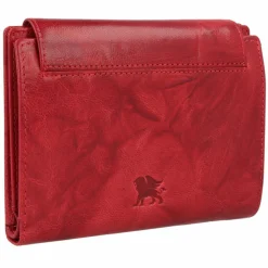 mano Damengeldbörsen Querformat<Donna Aurona Geldbörse RFID Leder 14 cm rot