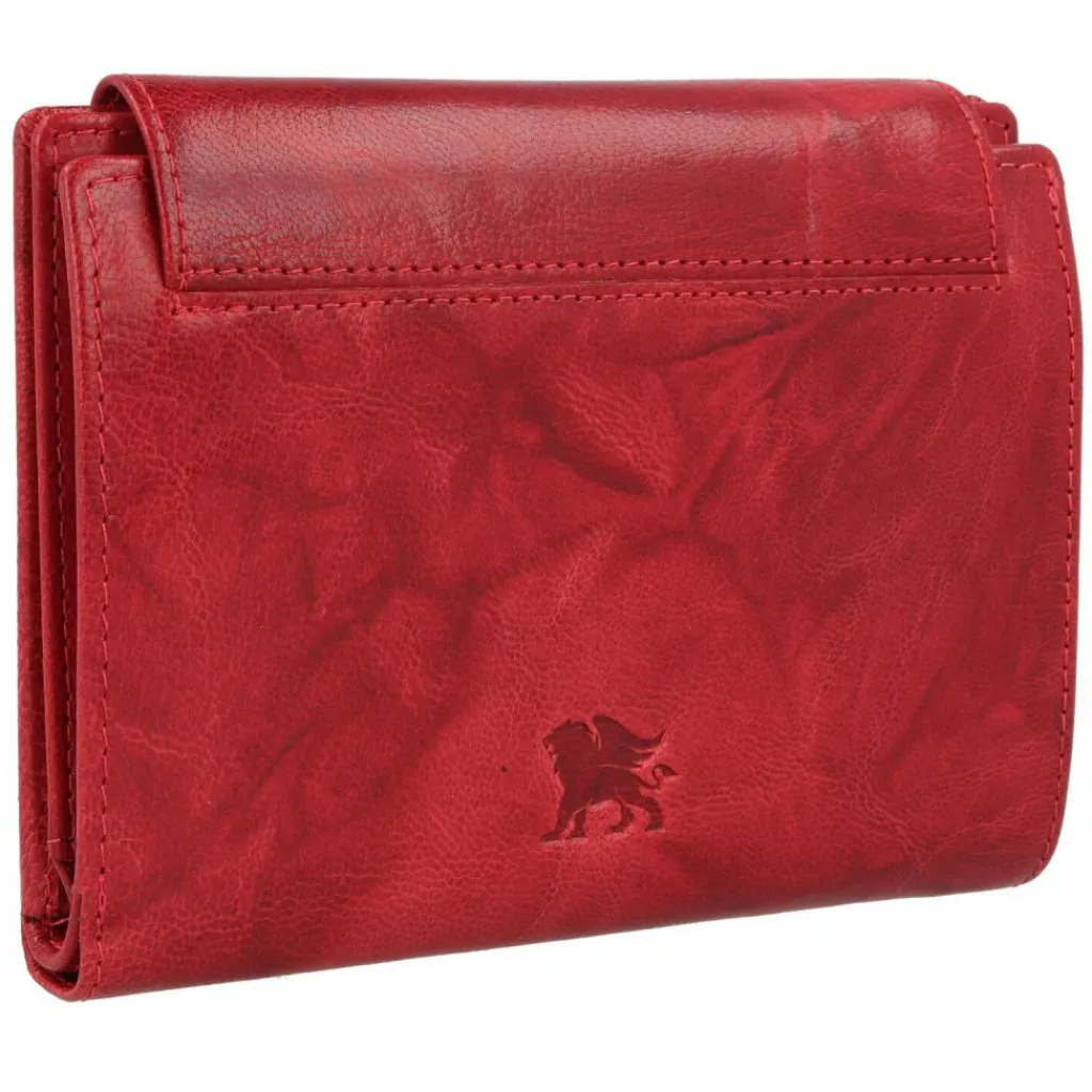 mano Damengeldbörsen Querformat<Donna Aurona Geldbörse RFID Leder 14 cm rot