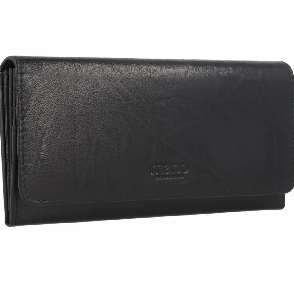 Online mano Donna Aurona Geldbörse RFID Leder 19 cm schwarz