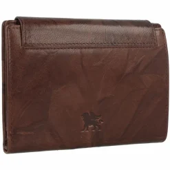 New mano Donna Aurona Geldbörse RFID Leder 14 cm dunkelbraun