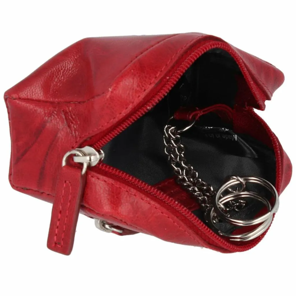 mano Schlüsseletuis<Donna Aurona Schlüsseletui RFID Leder 10,5 cm rot