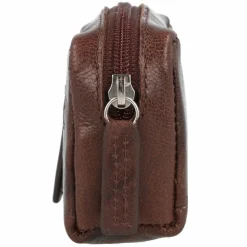 mano Schlüsseletuis<Donna Aurona Schlüsseletui RFID Leder 10,5 cm dunkelbraun