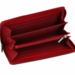 Discount mano Donna Giulia Geldbörse Leder 20 cm rot