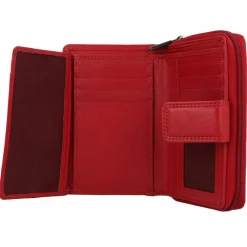 mano Damengeldbörsen Hochformat<Donna Giulia Geldbörse Leder 9 cm rot