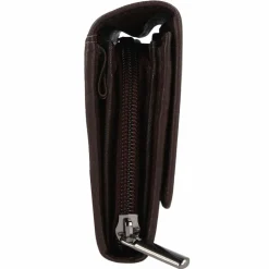 Online mano Donna Giulia Geldbörse Leder 19,5 cm dunkelbraun