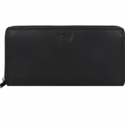 Online mano Donna Giulia Geldbörse Leder 20 cm schwarz