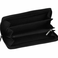 Online mano Donna Giulia Geldbörse Leder 20 cm schwarz