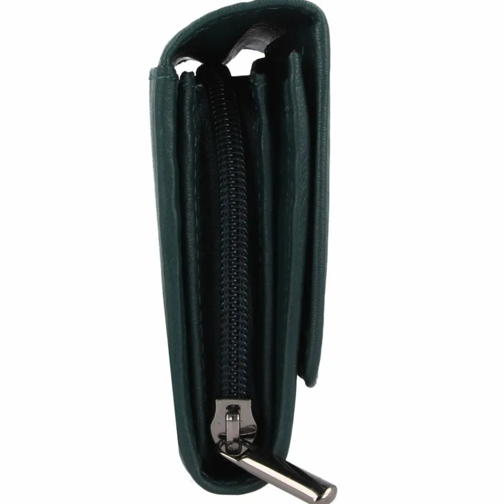 Online mano Donna Giulia Geldbörse Leder 19,5 cm petrol