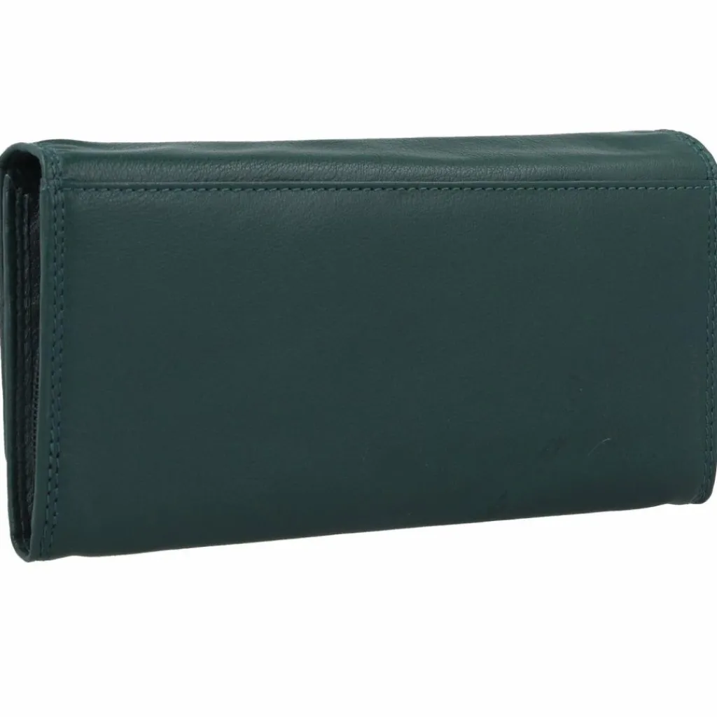 Online mano Donna Giulia Geldbörse Leder 19,5 cm petrol