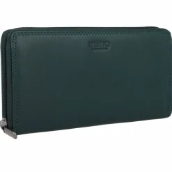 mano Damengeldbörsen Querformat<Donna Giulia Geldbörse Leder 20 cm petrol