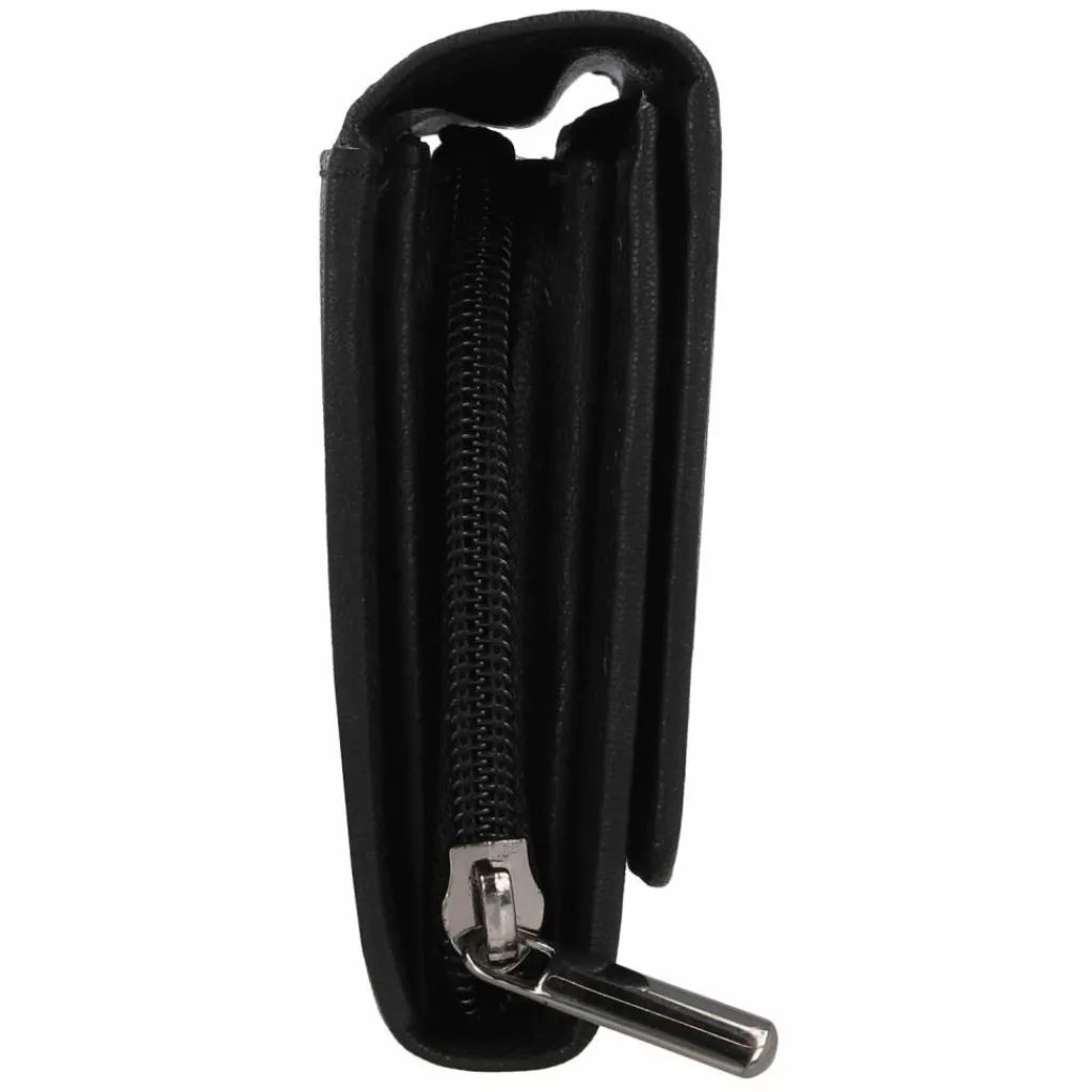 mano Donna Giulia Geldbörse Leder 19,5 cm schwarz